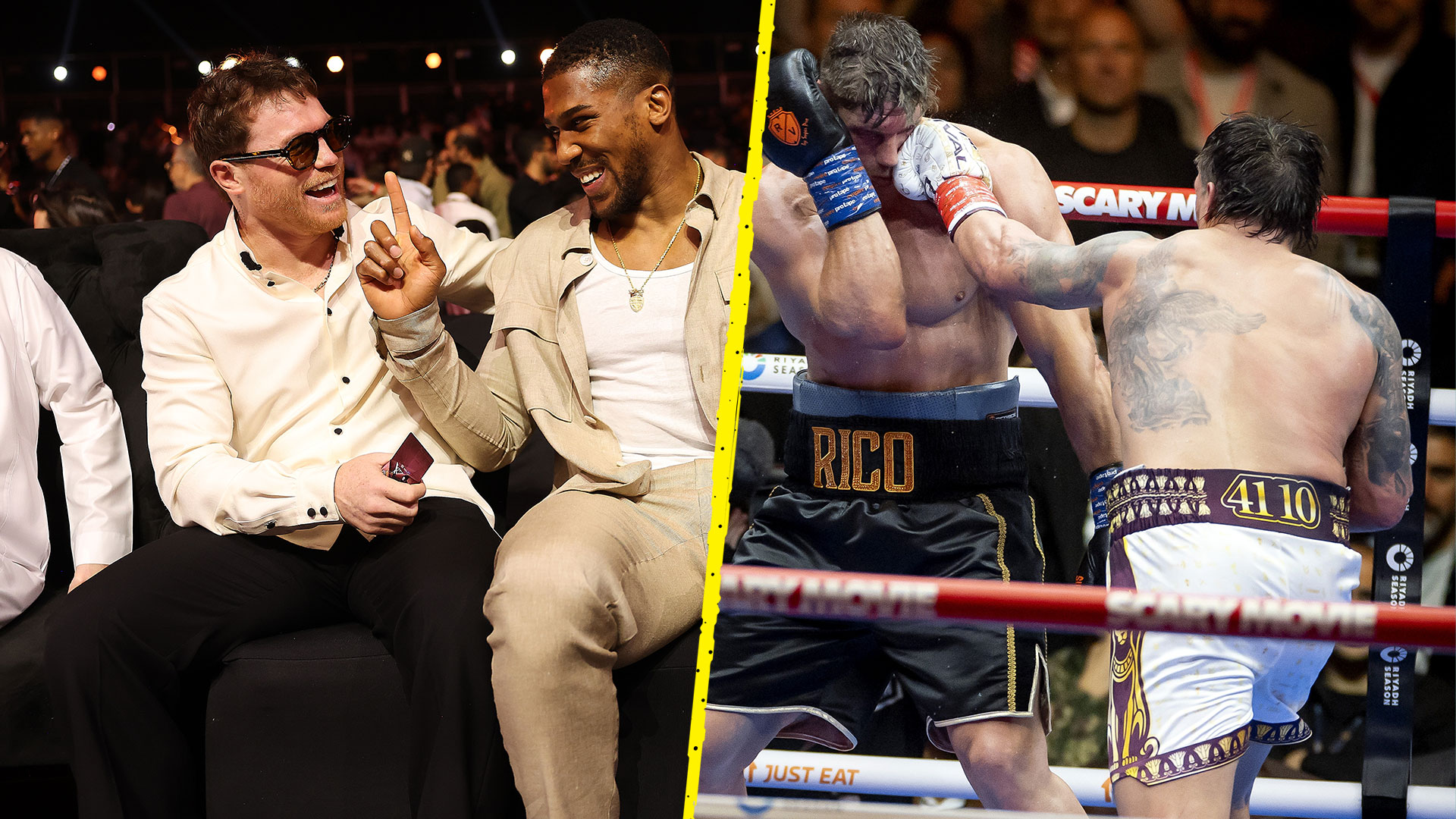Anthony Joshua i Canelo Alvarez podzieleni po przerwaniu walki Usyk vs. Verhoeven