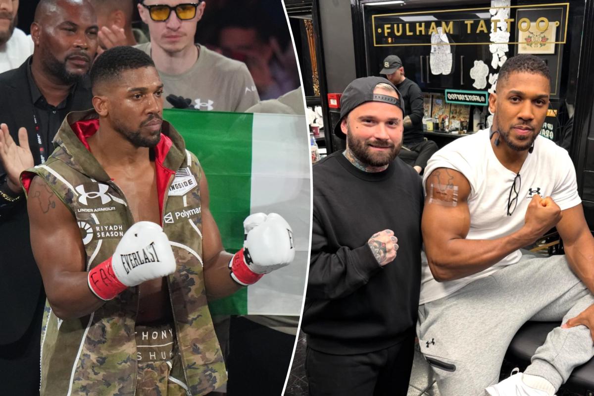 Anthony Joshua upamiętnił zmarłych przyjaciół nowym tatuażem