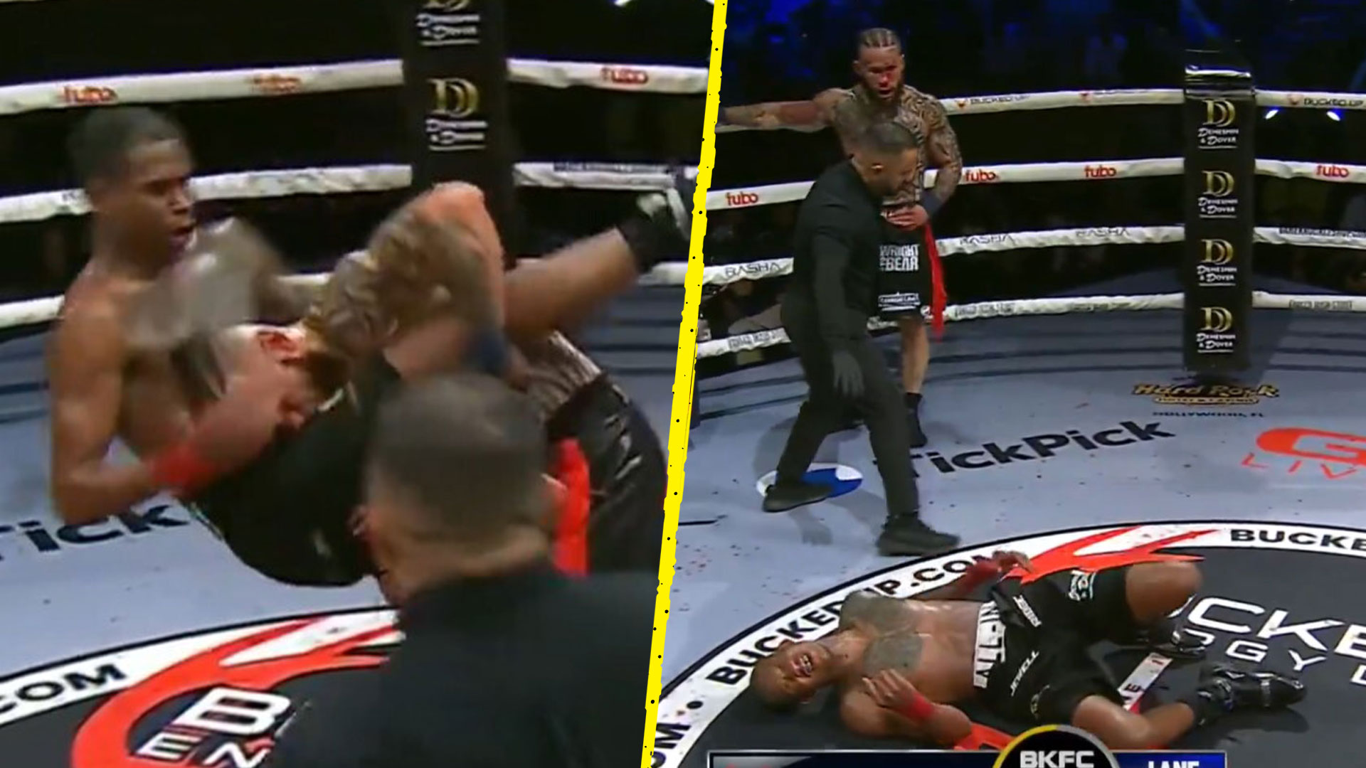 Pięściarz zdyskwalifikowany w BKFC za użycie ruchu MMA w krwawej walce wieczoru
