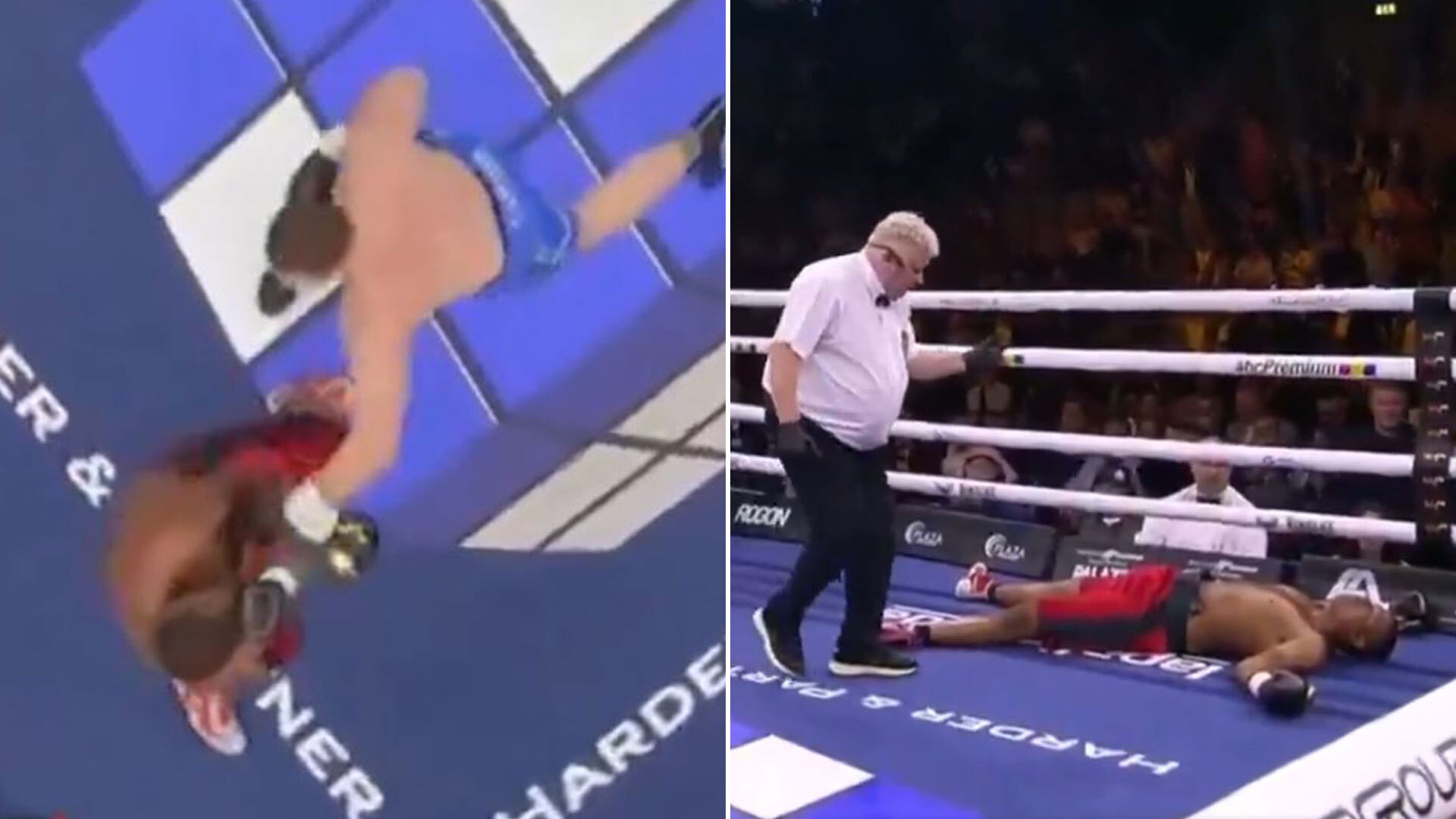 Fans stunned as boxer KOs opponent with FIRST punch of fight just seconds into opening round
