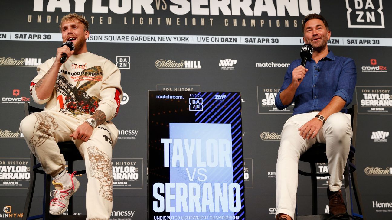 Jake Paul, Eddie Hearn join forces as MVP, Matchroom announce alliance