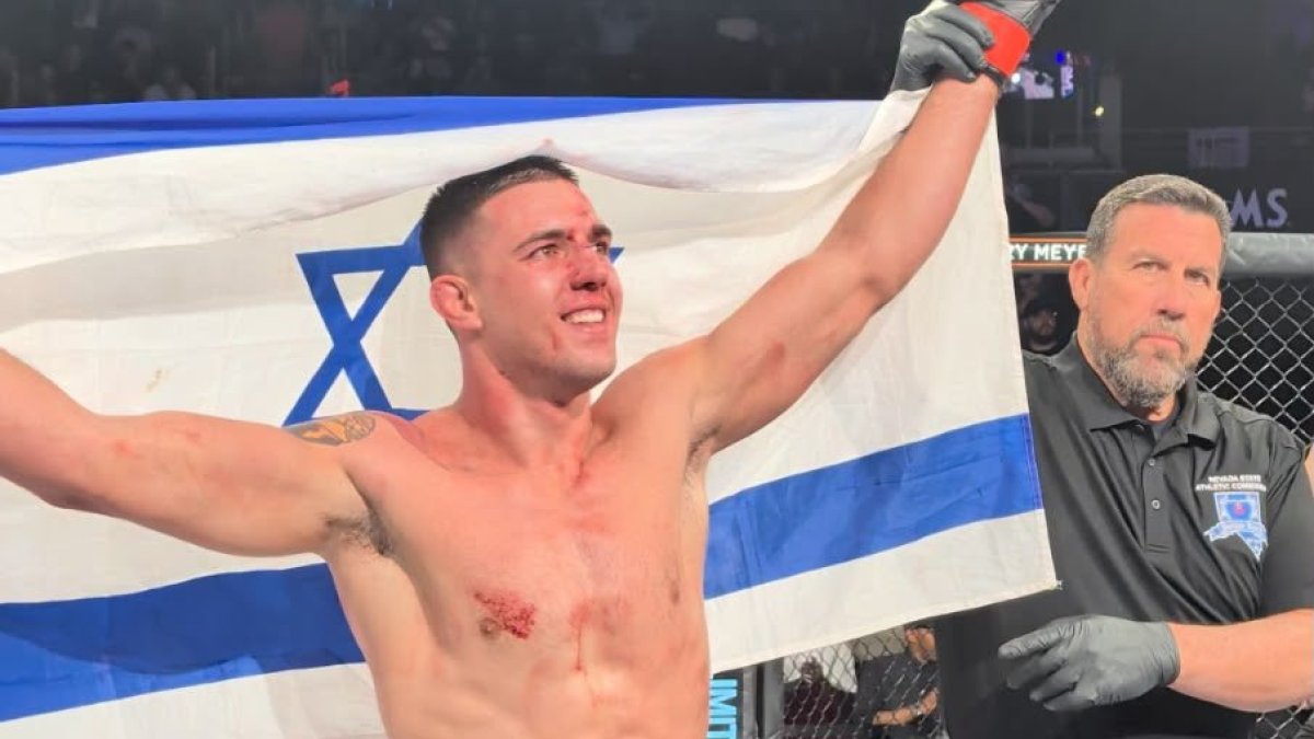 Shimon Smotritsky wygrywa w Las Vegas i podnosi flagę Izraela pomimo buczenia publiczności