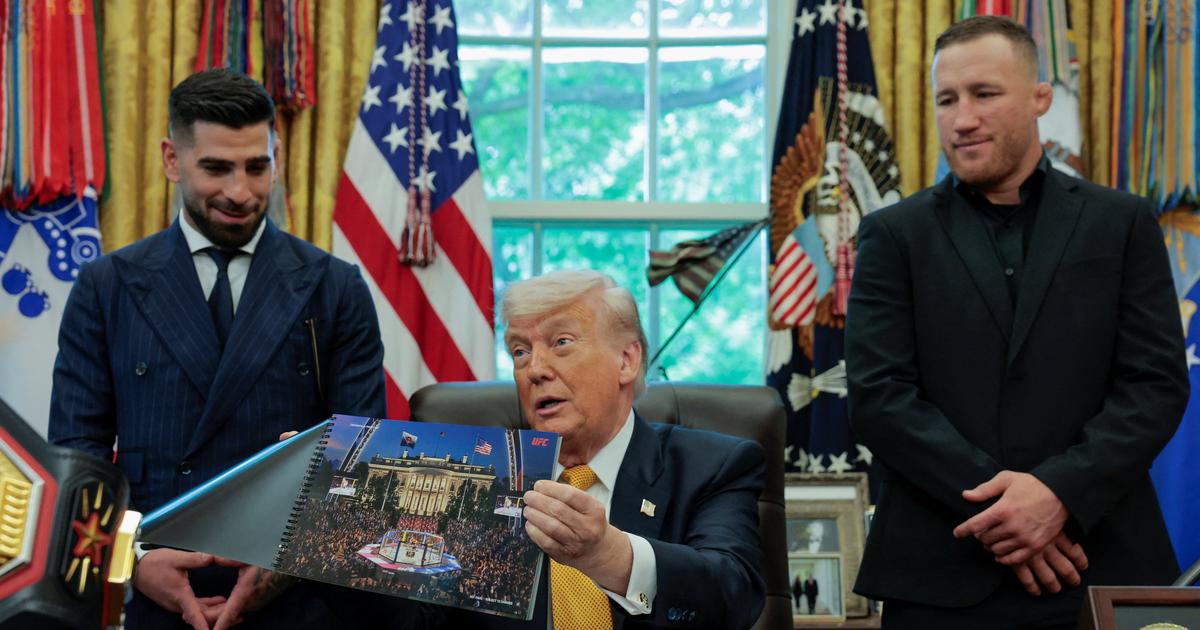 Donald Trump ogłasza walkę MMA na trawniku Białego Domu