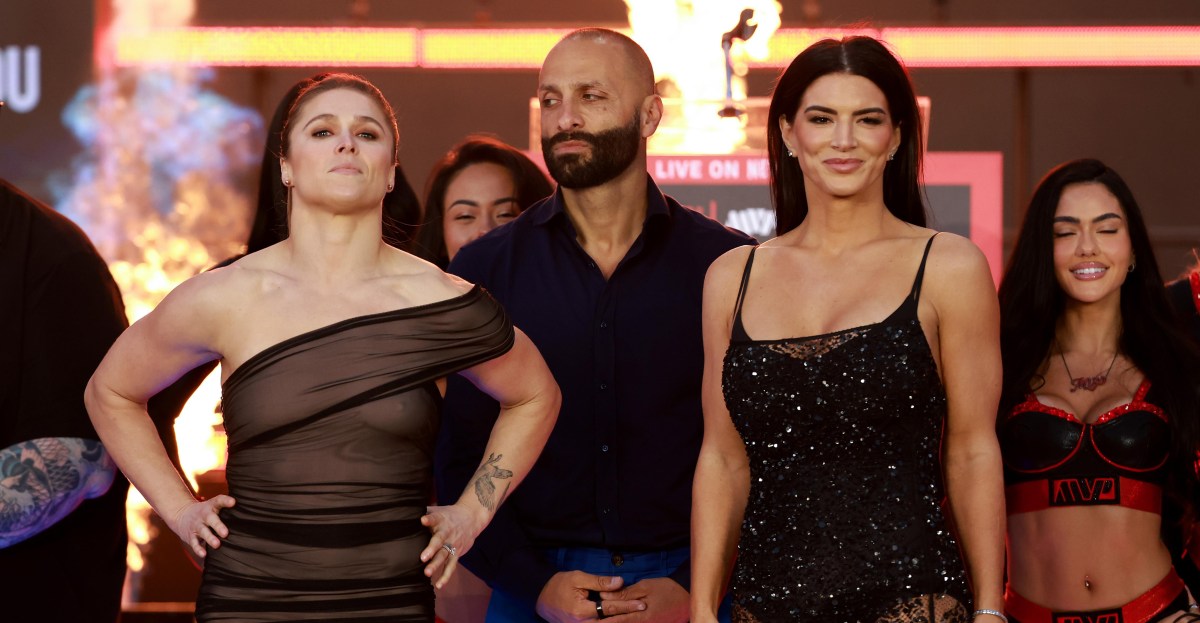 Ronda Rousey vs. Gina Carano weigh-in video