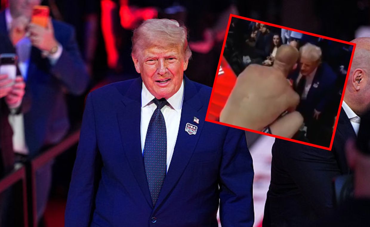 Wyskoczył z klatki i ruszył w kierunku Trumpa. Sceny na gali