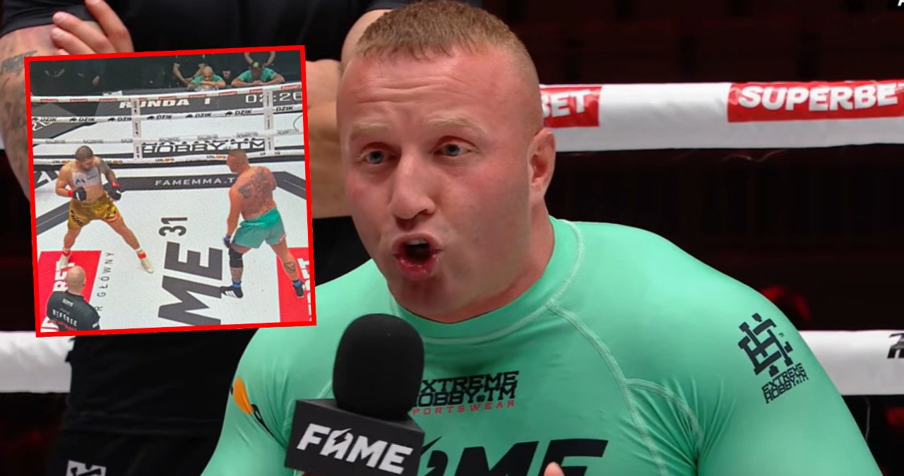 Denis Załęcki przegrywa z Mateuszem Kubiszynem na gali FAME MMA 31